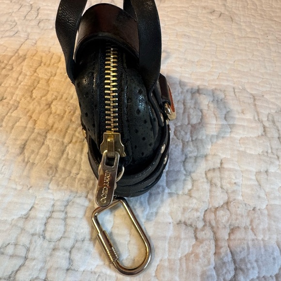 Jimmy Choo Black Mini Bag with Gold Accents - Picture 3 of 17